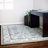 dynamic rugs ancient garden 57365 9666 soft gray rug