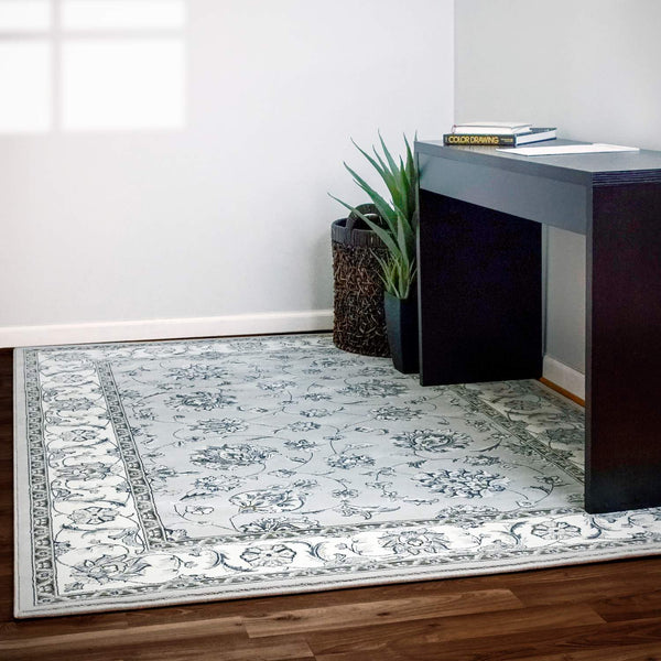 dynamic rugs ancient garden 57365 9666 soft gray rug