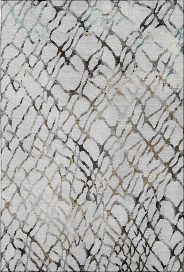 addison mayfield amf609 silver rug