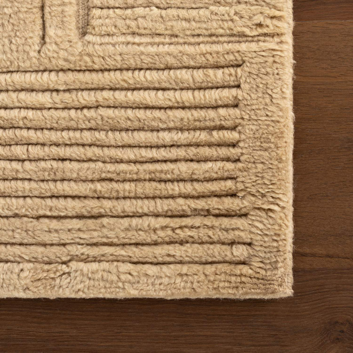 dash albert slione da2552 beige hand knotted wool rug