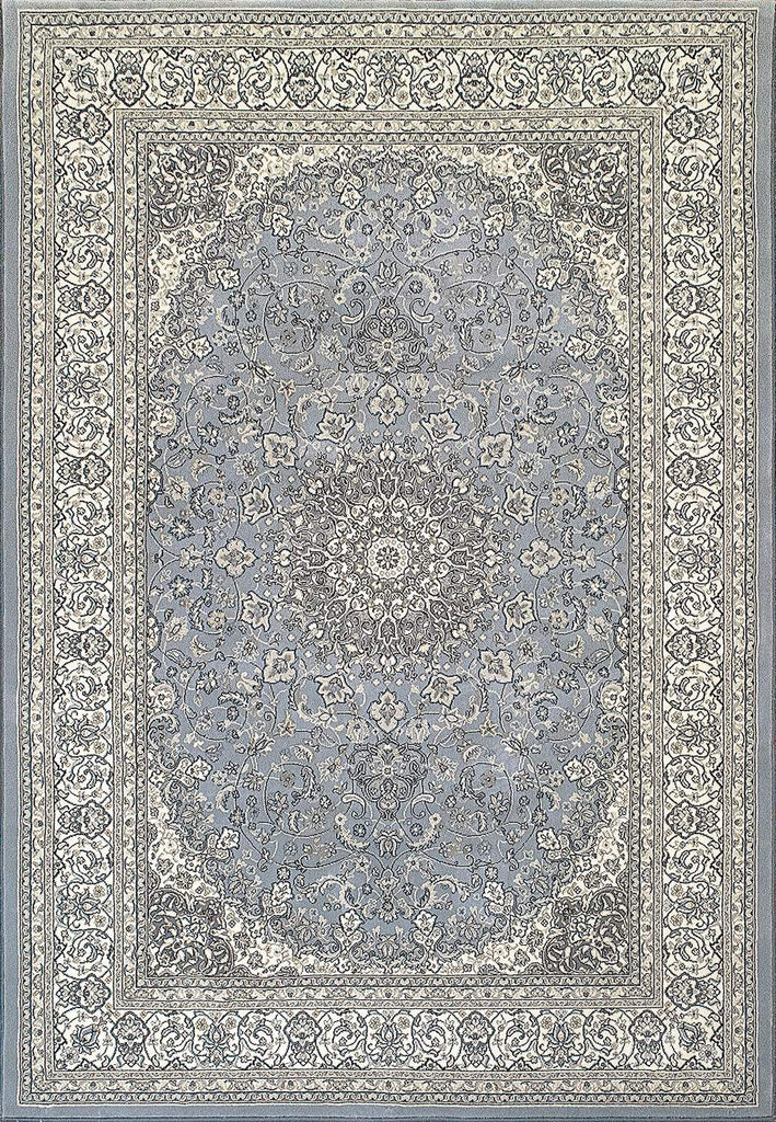 dynamic rugs ancient garden 57119 4646 steel blue rug