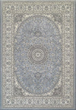 dynamic rugs ancient garden 57119 4646 steel blue rug