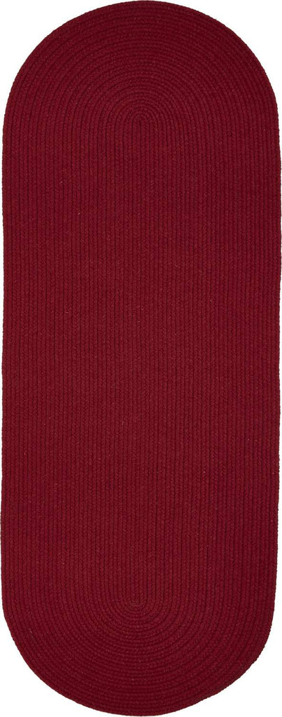 rhody solid wool s120 scarlet rug