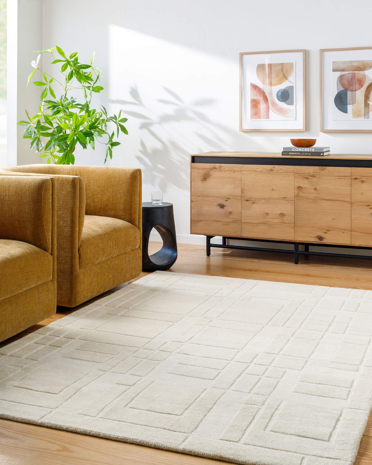 surya luxuries flw 2300 ivory rug
