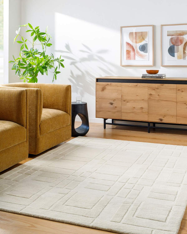 surya luxuries flw 2300 ivory rug