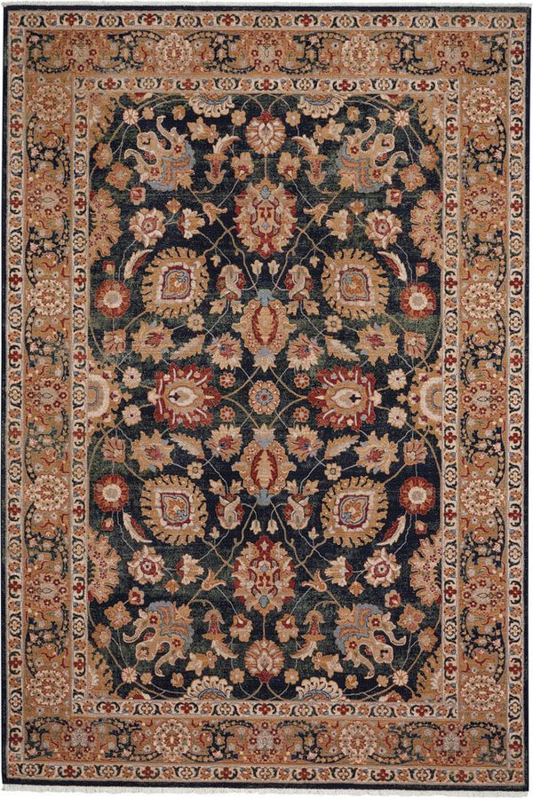 capel kindred peshawar 3452 navy rug