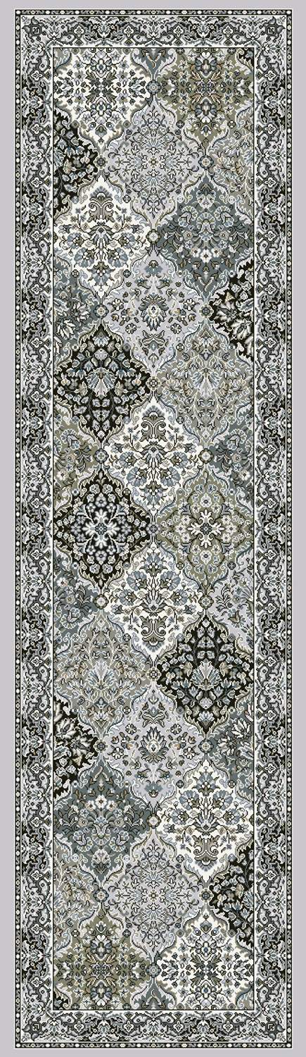 dynamic rugs ancient garden 57008 9696 silver rug