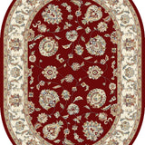 dynamic rugs ancient garden 57365 1464 red rug