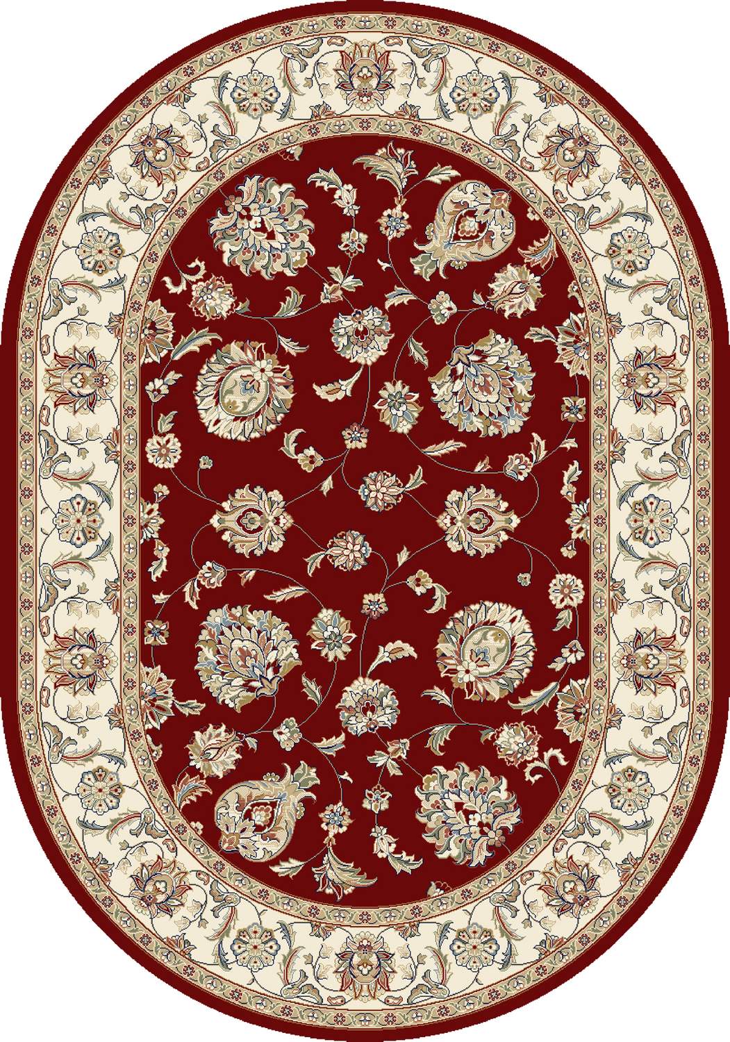 dynamic rugs ancient garden 57365 1464 red rug