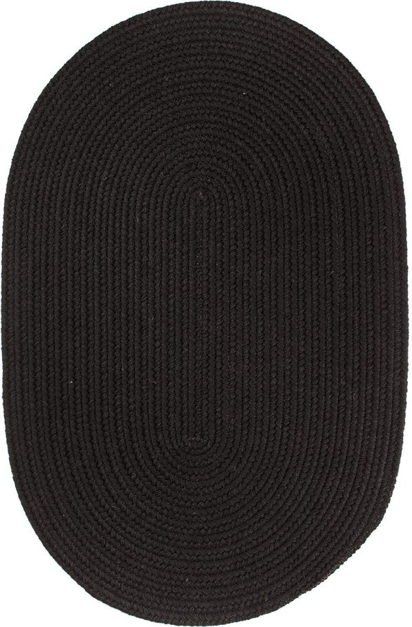 rhody solid wool s112 black rug
