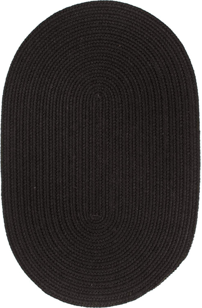 rhody solid wool s112 black rug