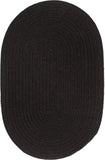 rhody solid wool s112 black rug