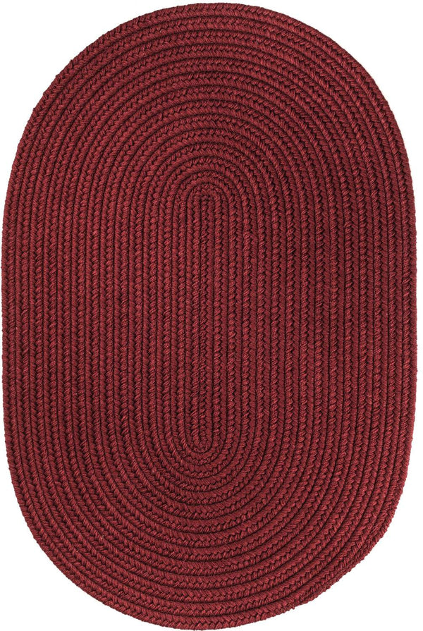 rhody solid wool s157 red wine rug