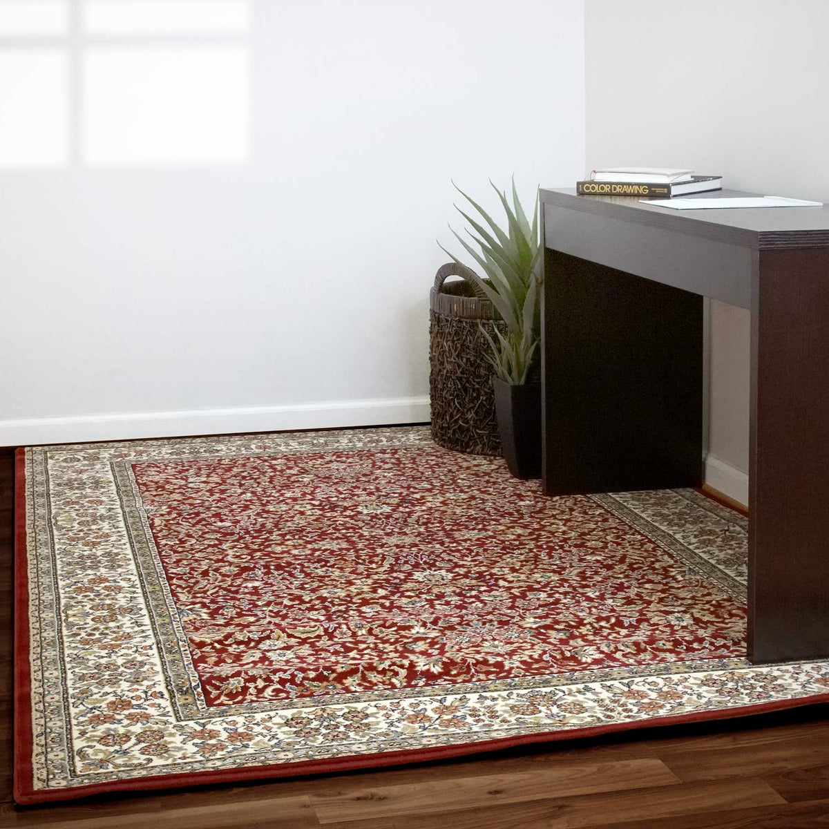 dynamic rugs ancient garden 57078 1414 red rug