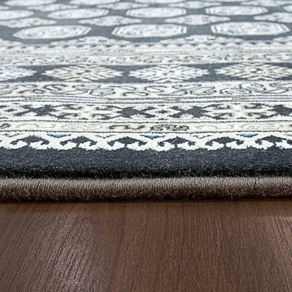 dynamic rugs ancient garden 57102 3636 charcoal rug