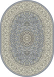 dynamic rugs ancient garden 57119 4646 steel blue rug