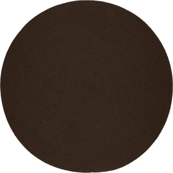 rhody solid poly s011 brown rug