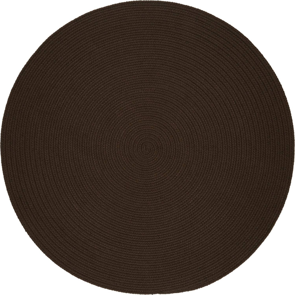 rhody solid poly s011 brown rug