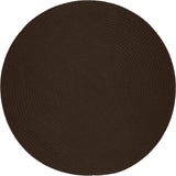 rhody solid poly s011 brown rug
