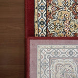 dynamic rugs ancient garden 57090 1484 red rug