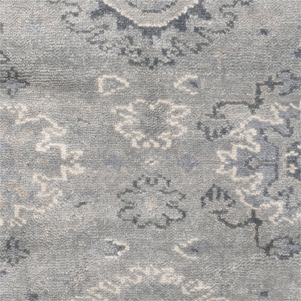 dash albert lila da2309 grey hand knotted wool rug