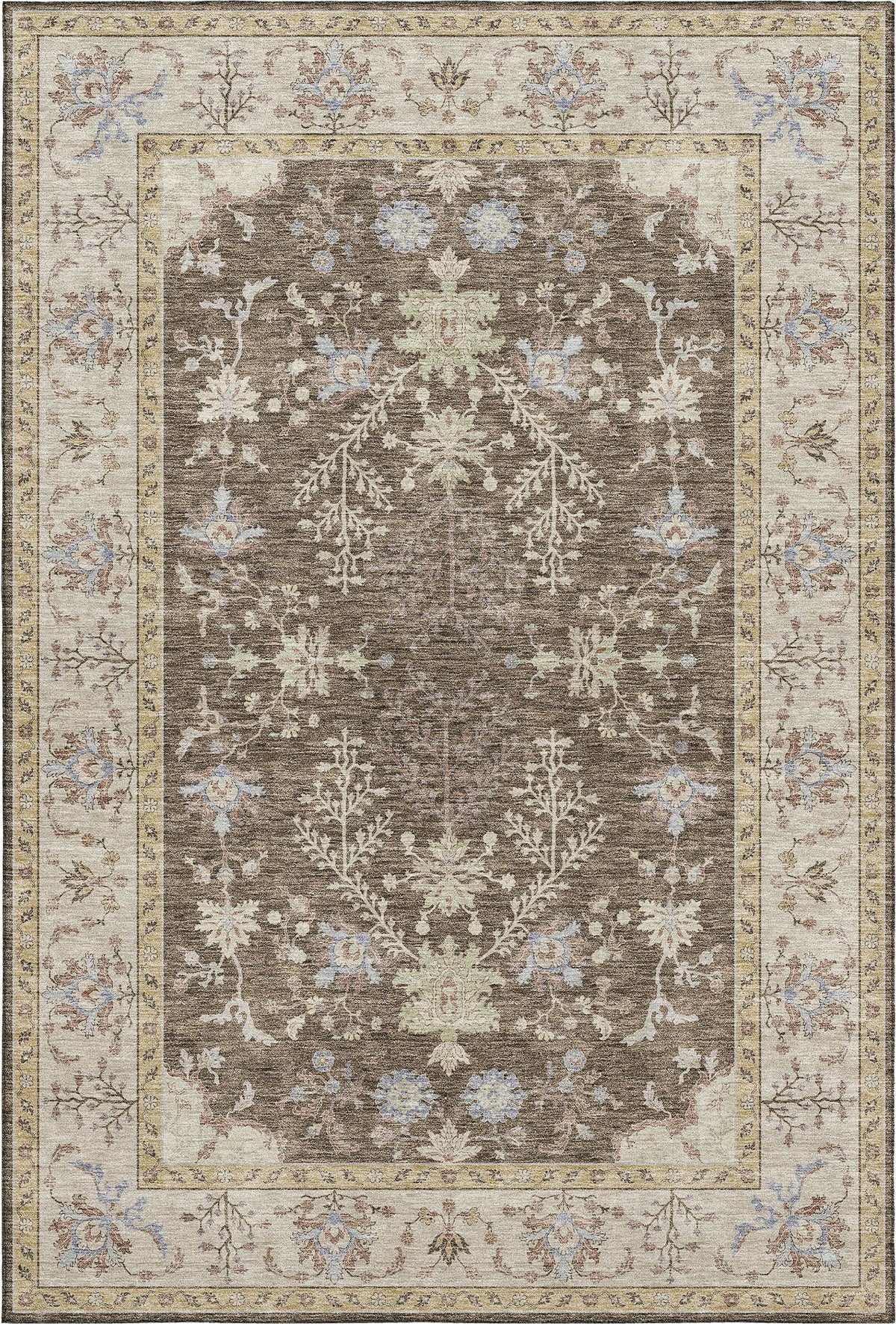 dalyn hatay hy9 brown rug