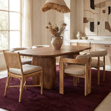 dash albert gania da2537 wine loom knotted wool rug
