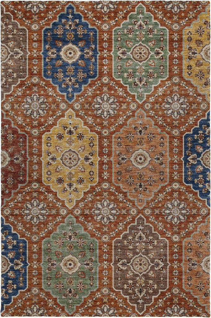 dalyn silk road sr7 paprika rug