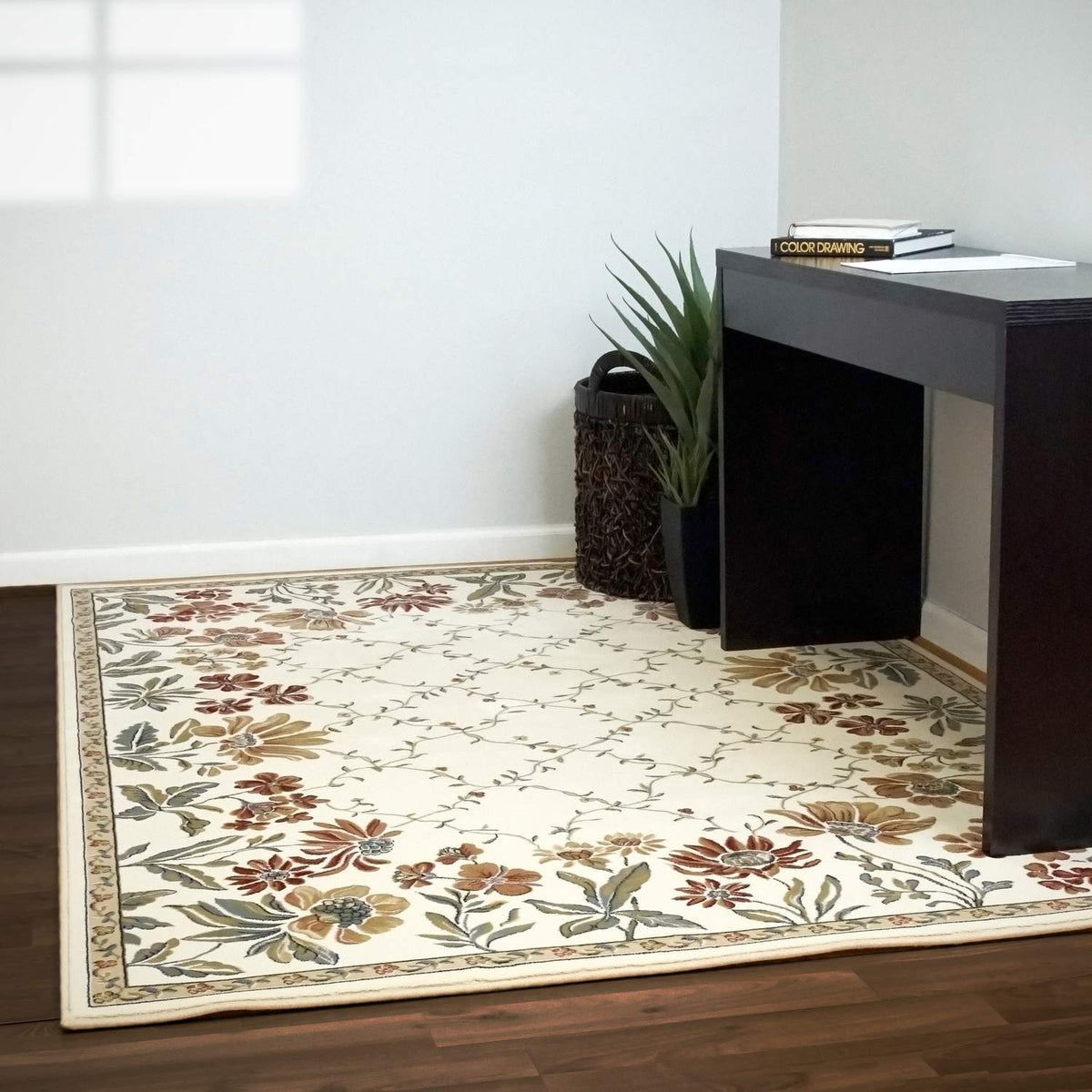 dynamic rugs ancient garden 57084 6464 ivory rug
