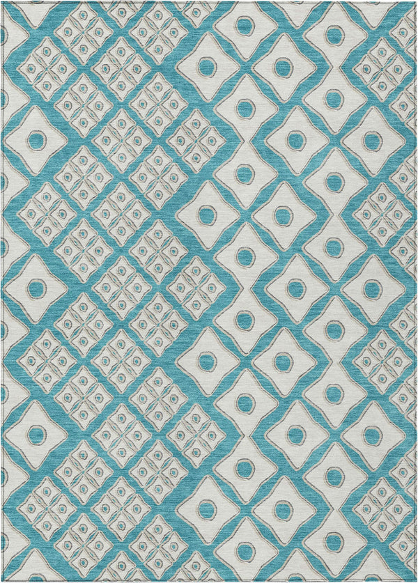 addison chantille acn866 teal rug