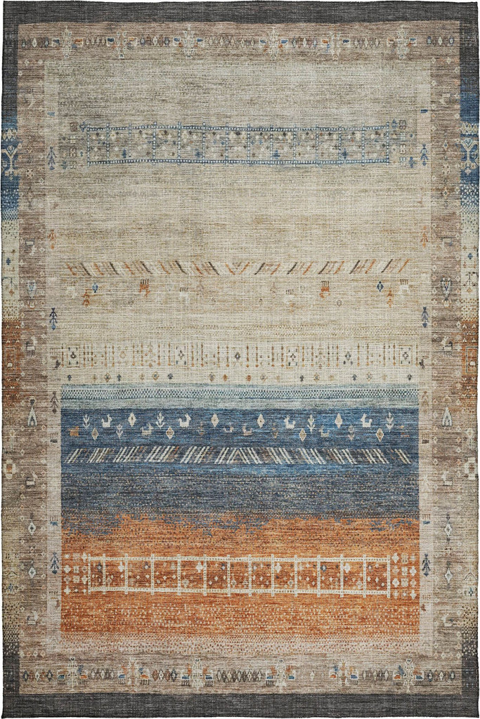 dalyn karaj kj7 brown rug