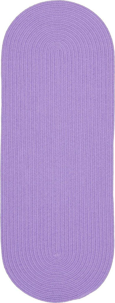 rhody happy braids hb15 solid violet rug
