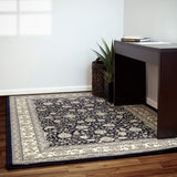 dynamic rugs ancient garden 57120 3464 navy rug