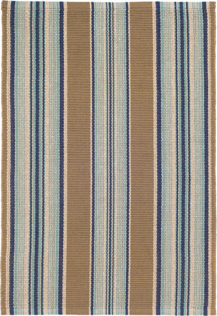 dash albert blue heron stripe rp41 multi rug