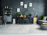 dynamic rugs mysterio 12189 910 silver rug