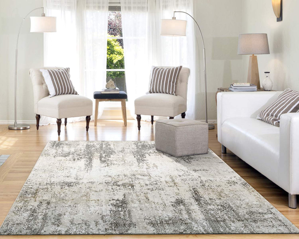 dynamic quartz 27053 190 ivory rug