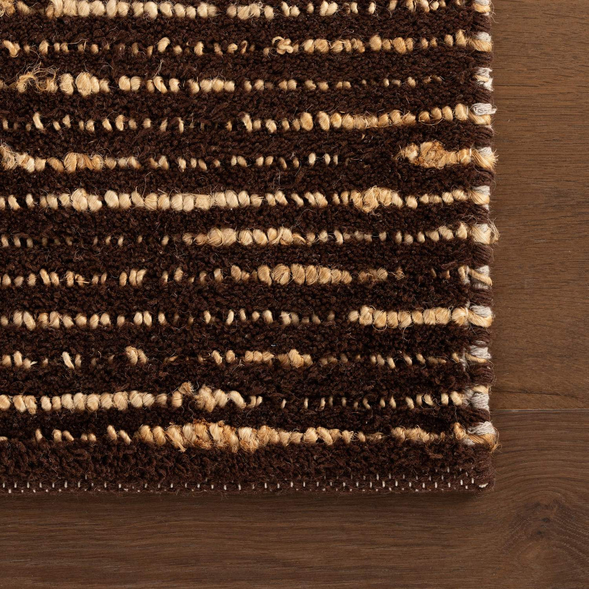 dash albert vicart da2559 brown woven flatwoven wool rug