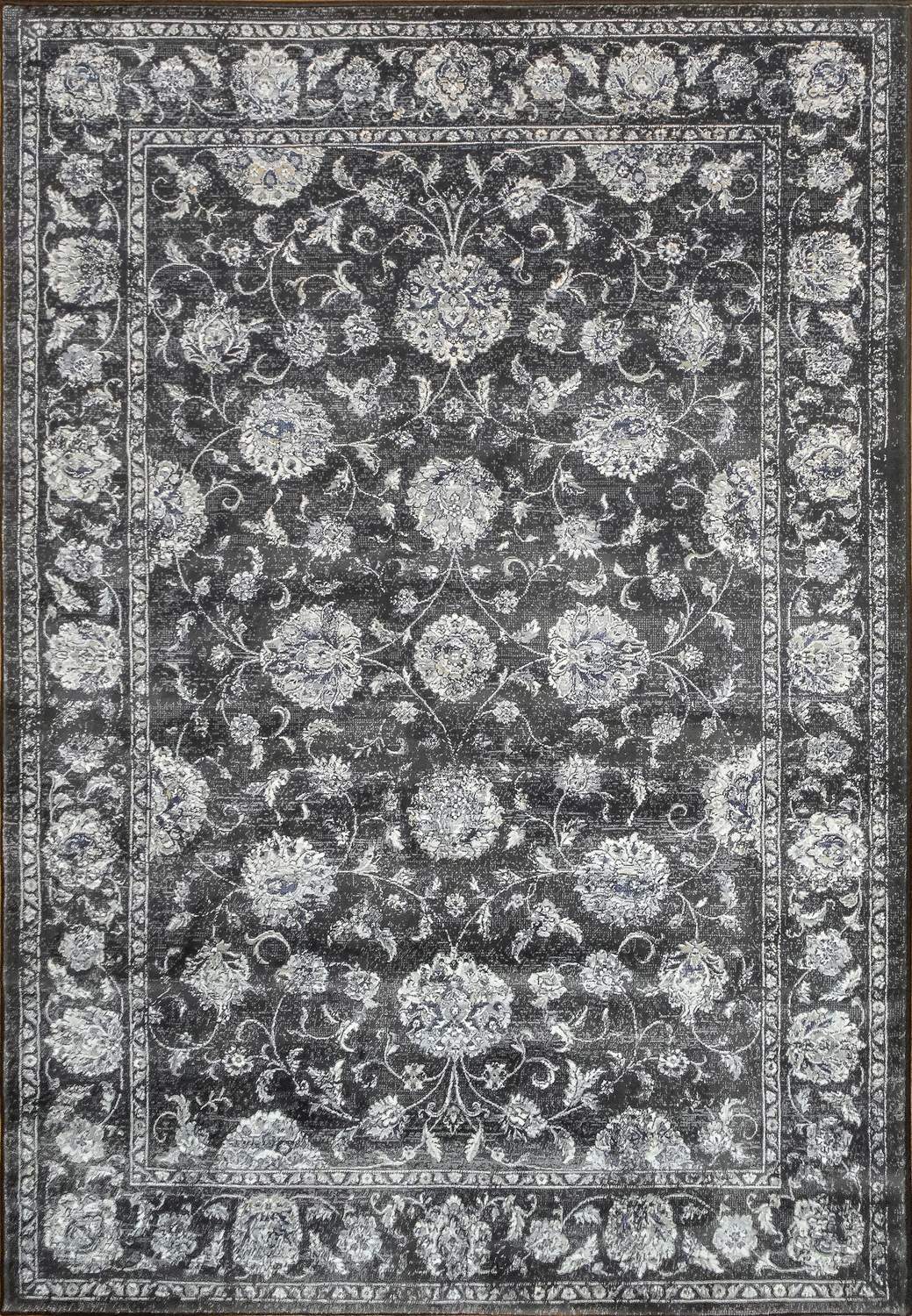 dynamic rugs ancient garden 57126 3636 charcoal rug