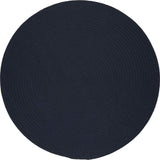 rhody solid poly s012 navy rug