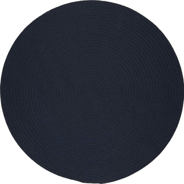rhody solid poly s012 navy rug