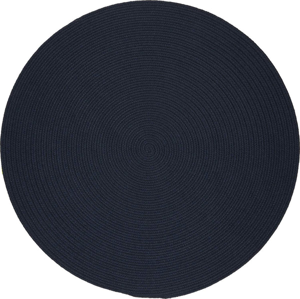 rhody solid poly s012 navy rug
