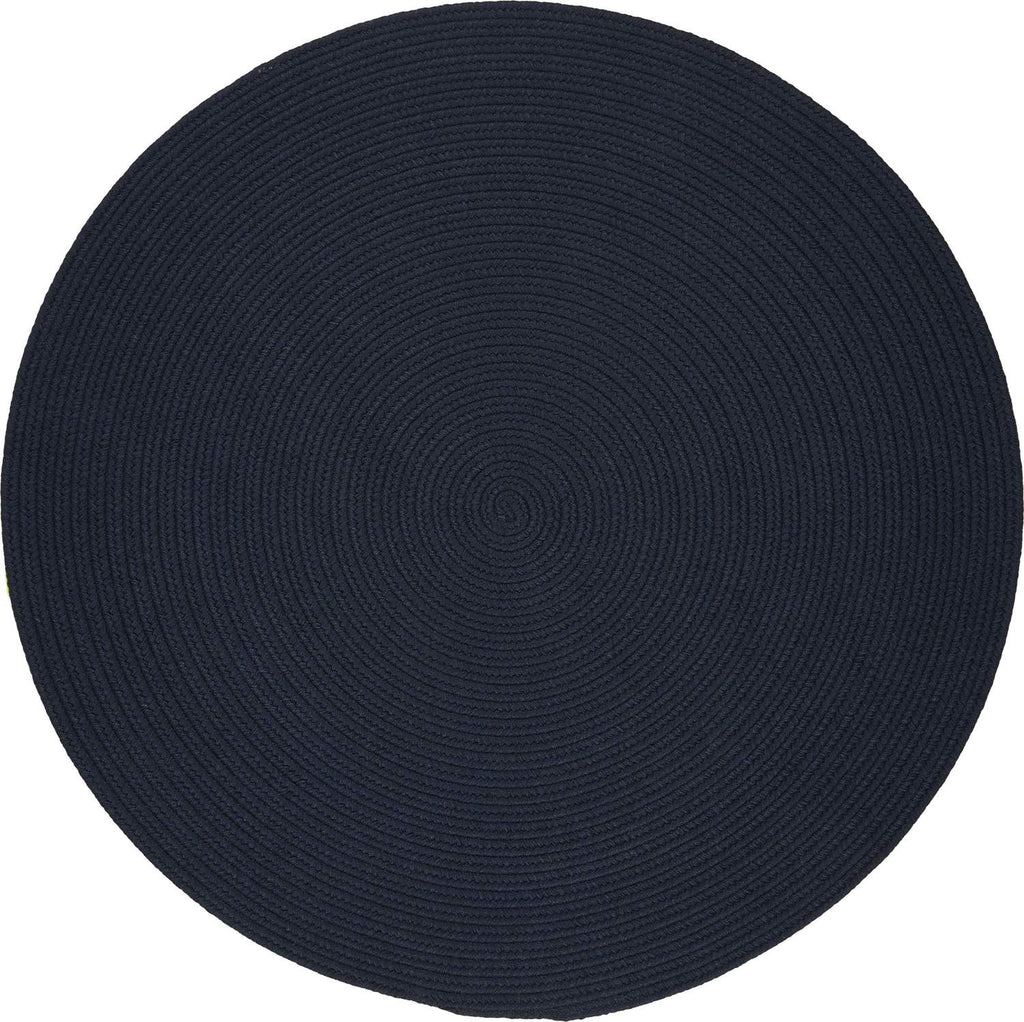 rhody solid poly s012 navy rug