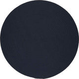 rhody solid poly s012 navy rug