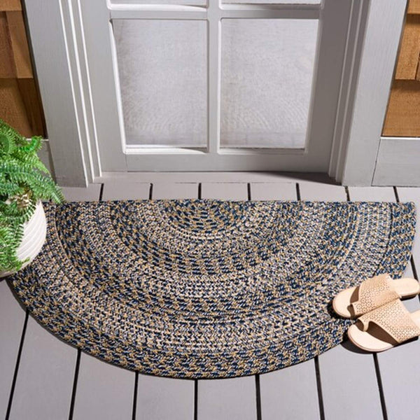 safavieh clearance braided bra265m navy rug