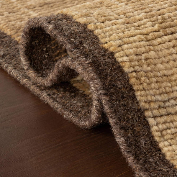 dash albert thaliva da2538 brown hand knotted wool rug