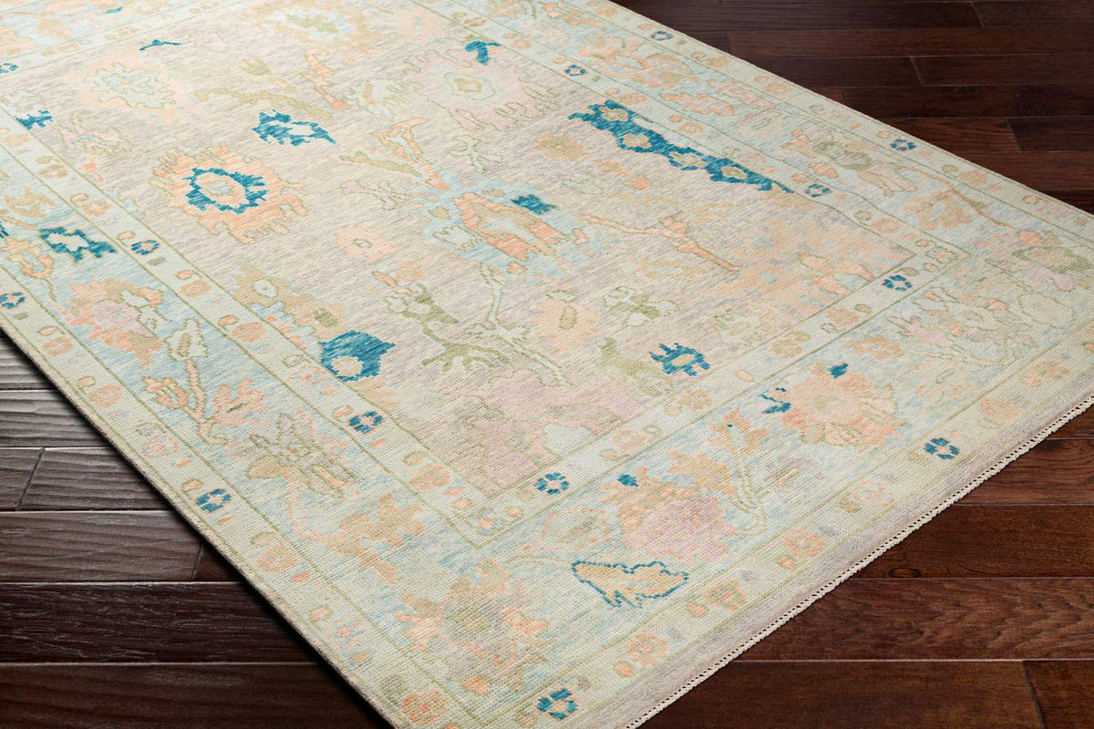 surya ushak usk 2301 light pink rug