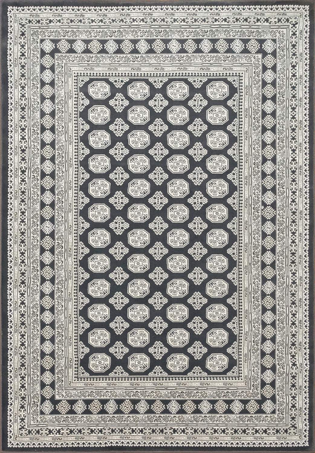 dynamic rugs ancient garden 57102 3636 charcoal rug