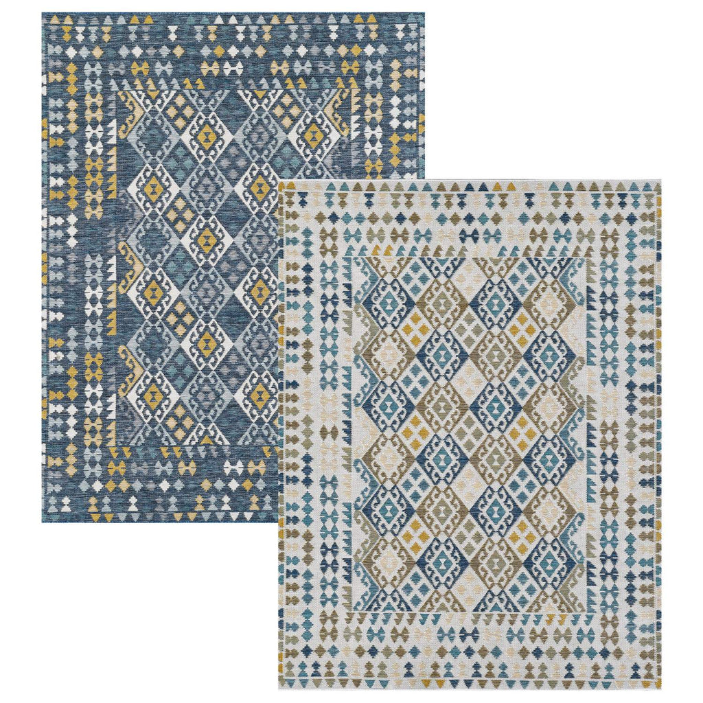 kas oriental dahlia 1402 blue rug