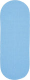 rhody happy braids hb07 solid aqua blue rug