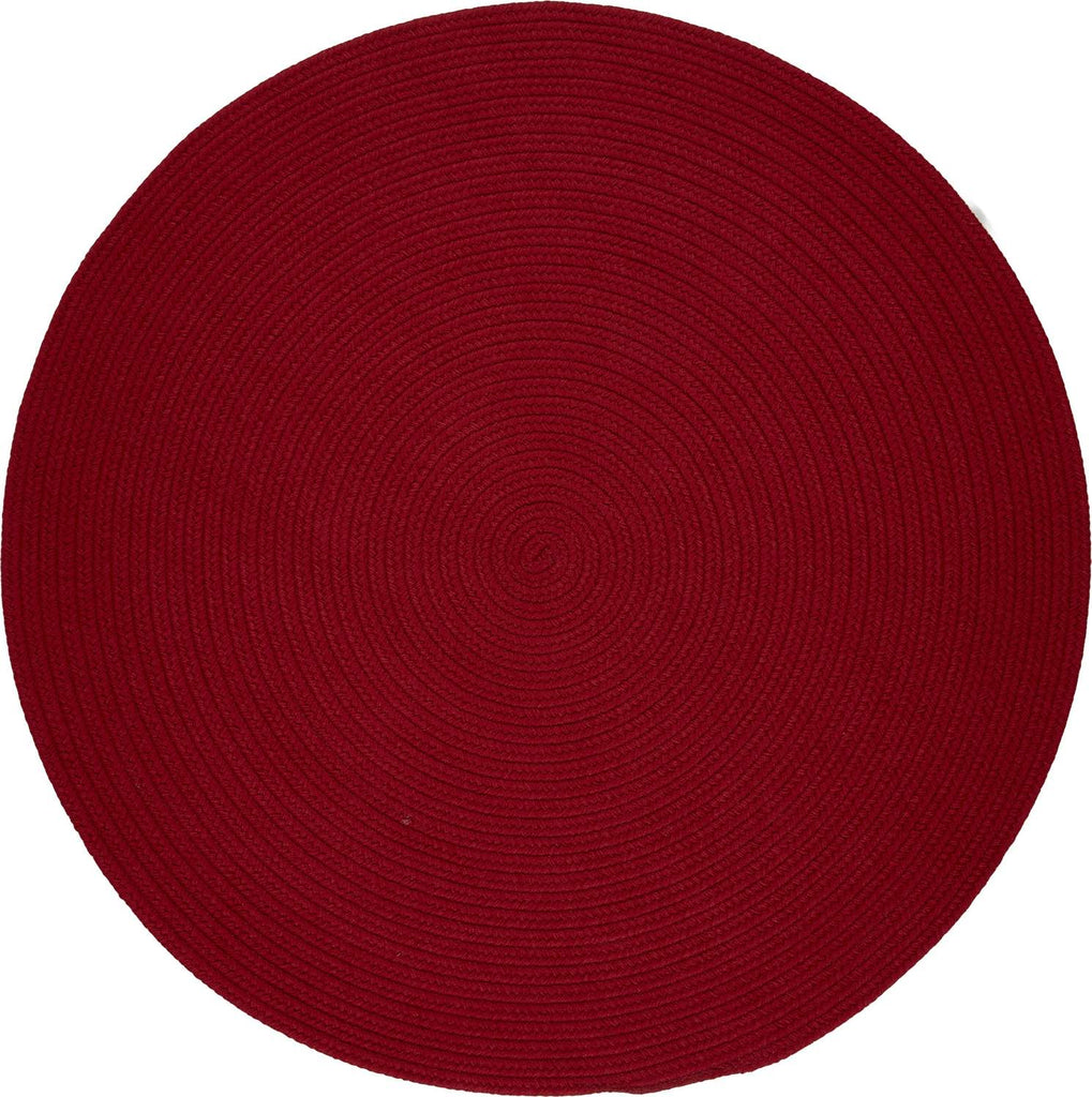 rhody solid poly s045 brilliant red rug